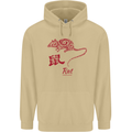 Chinese Zodiac Shengxiao Year of the Rat Mens 80% Cotton Hoodie Sand