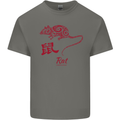 Chinese Zodiac Shengxiao Year of the Rat Mens Cotton T-Shirt Tee Top Charcoal