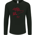 Chinese Zodiac Shengxiao Year of the Rat Mens Long Sleeve T-Shirt Black