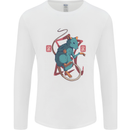 Chinese Zodiac Shengxiao Year of the Rat Mens Long Sleeve T-Shirt White