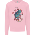 Chinese Zodiac Shengxiao Year of the Rat Mens Sweatshirt Jumper Light Pink