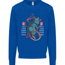 Chinese Zodiac Shengxiao Year of the Rat Mens Sweatshirt Jumper Royal Blue