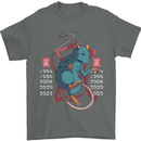 Chinese Zodiac Shengxiao Year of the Rat Mens T-Shirt Cotton Gildan Charcoal