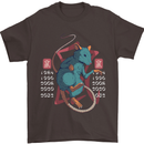 Chinese Zodiac Shengxiao Year of the Rat Mens T-Shirt Cotton Gildan Dark Chocolate