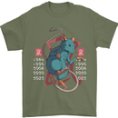 Chinese Zodiac Shengxiao Year of the Rat Mens T-Shirt Cotton Gildan Military Green