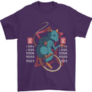 Chinese Zodiac Shengxiao Year of the Rat Mens T-Shirt Cotton Gildan Purple