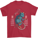 Chinese Zodiac Shengxiao Year of the Rat Mens T-Shirt Cotton Gildan Red