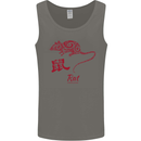 Chinese Zodiac Shengxiao Year of the Rat Mens Vest Tank Top Charcoal