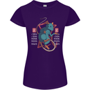 Chinese Zodiac Shengxiao Year of the Rat Womens Petite Cut T-Shirt Purple