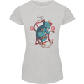 Chinese Zodiac Shengxiao Year of the Rat Womens Petite Cut T-Shirt Sports Grey