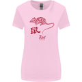 Chinese Zodiac Shengxiao Year of the Rat Womens Wider Cut T-Shirt Light Pink