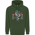 Chinese Zodiac Shengxiao Year of the Snake Childrens Kids Hoodie Forest Green