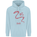 Chinese Zodiac Shengxiao Year of the Snake Childrens Kids Hoodie Light Blue
