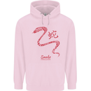 Chinese Zodiac Shengxiao Year of the Snake Childrens Kids Hoodie Light Pink