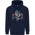 Chinese Zodiac Shengxiao Year of the Snake Childrens Kids Hoodie Navy Blue