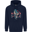 Chinese Zodiac Shengxiao Year of the Snake Childrens Kids Hoodie Navy Blue