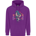 Chinese Zodiac Shengxiao Year of the Snake Childrens Kids Hoodie Purple