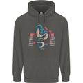 Chinese Zodiac Shengxiao Year of the Snake Childrens Kids Hoodie Storm Grey