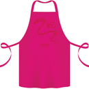 Chinese Zodiac Shengxiao Year of the Snake Cotton Apron 100% Organic Pink