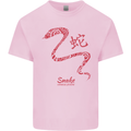 Chinese Zodiac Shengxiao Year of the Snake Kids T-Shirt Childrens Light Pink