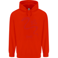Chinese Zodiac Shengxiao Year of the Snake Mens 80% Cotton Hoodie Bright Red