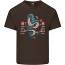 Chinese Zodiac Shengxiao Year of the Snake Mens Cotton T-Shirt Tee Top Dark Chocolate