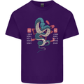 Chinese Zodiac Shengxiao Year of the Snake Mens Cotton T-Shirt Tee Top Purple