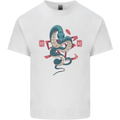 Chinese Zodiac Shengxiao Year of the Snake Mens Cotton T-Shirt Tee Top White