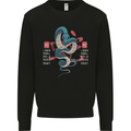 Chinese Zodiac Shengxiao Year of the Snake Mens Sweatshirt Jumper Black