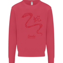 Chinese Zodiac Shengxiao Year of the Snake Mens Sweatshirt Jumper Heliconia