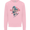 Chinese Zodiac Shengxiao Year of the Snake Mens Sweatshirt Jumper Light Pink