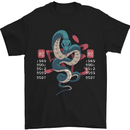 Chinese Zodiac Shengxiao Year of the Snake Mens T-Shirt Cotton Gildan Black