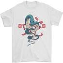 Chinese Zodiac Shengxiao Year of the Snake Mens T-Shirt Cotton Gildan White