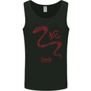 Chinese Zodiac Shengxiao Year of the Snake Mens Vest Tank Top Black