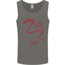 Chinese Zodiac Shengxiao Year of the Snake Mens Vest Tank Top Charcoal