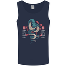 Chinese Zodiac Shengxiao Year of the Snake Mens Vest Tank Top Navy Blue