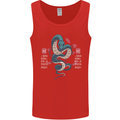 Chinese Zodiac Shengxiao Year of the Snake Mens Vest Tank Top Red
