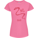 Chinese Zodiac Shengxiao Year of the Snake Womens Petite Cut T-Shirt Azalea