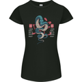 Chinese Zodiac Shengxiao Year of the Snake Womens Petite Cut T-Shirt Black