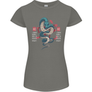 Chinese Zodiac Shengxiao Year of the Snake Womens Petite Cut T-Shirt Charcoal