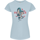 Chinese Zodiac Shengxiao Year of the Snake Womens Petite Cut T-Shirt Light Blue
