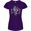 Chinese Zodiac Shengxiao Year of the Snake Womens Petite Cut T-Shirt Purple