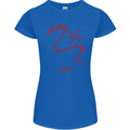 Chinese Zodiac Shengxiao Year of the Snake Womens Petite Cut T-Shirt Royal Blue
