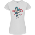 Chinese Zodiac Shengxiao Year of the Snake Womens Petite Cut T-Shirt White