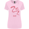 Chinese Zodiac Shengxiao Year of the Snake Womens Wider Cut T-Shirt Light Pink