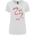 Chinese Zodiac Shengxiao Year of the Snake Womens Wider Cut T-Shirt White