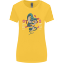 Chinese Zodiac Shengxiao Year of the Snake Womens Wider Cut T-Shirt Yellow