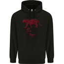 Chinese Zodiac Shengxiao Year of the Tiger Childrens Kids Hoodie Black