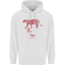 Chinese Zodiac Shengxiao Year of the Tiger Childrens Kids Hoodie White