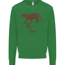 Chinese Zodiac Shengxiao Year of the Tiger Kids Sweatshirt Jumper Irish Green